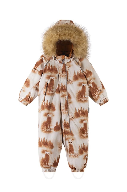 Chłopiec Reima kombinezon zimowy dziecięcy Lappi 5100129C.9BYX brązowy