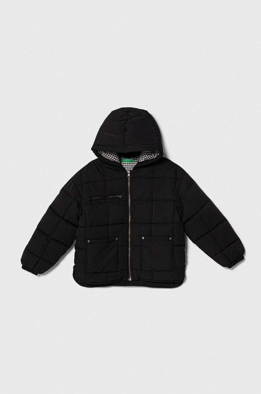 Dječja jakna United Colors of Benetton Planet friendly crna 2987CN02R.G.SEASONAL