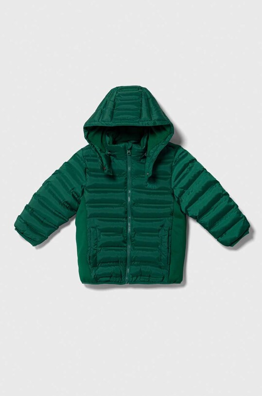 United Colors of Benetton geaca copii cu captuseala verde 2KL9GN01S.P.SEASONAL