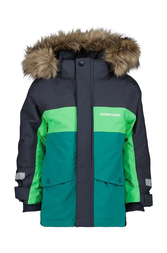 Didriksons geaca de iarna pentru copii BJÄRVEN KIDS PARKA 504898 verde AW23