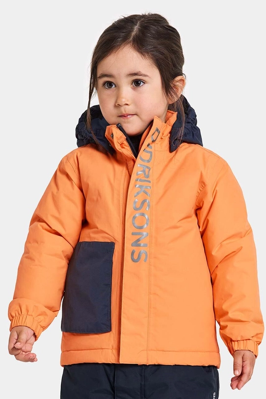 Dětská zimní bunda Didriksons RIO KIDS JKT s podšívkou oranžová 504971