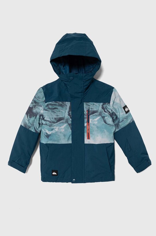 Дитяча гірськолижна куртка Quiksilver MISSION PRINTED SNJT з утепленням блакитний EQBTJ03155