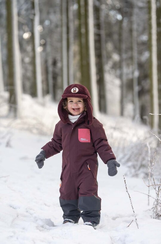 Детский комбинезон Jack Wolfskin GLEEL 2L INS с утеплением бордо 1610361