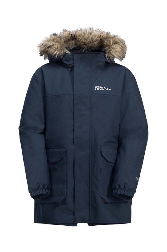 Дитяча парка Jack Wolfskin COS BEAR 3IN1 з утепленням чорний 1610061.92.152