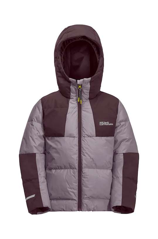 Jack Wolfskin kurtka puchowa dziecięca ACTAMIC DOWN fioletowy 1610261.116.152