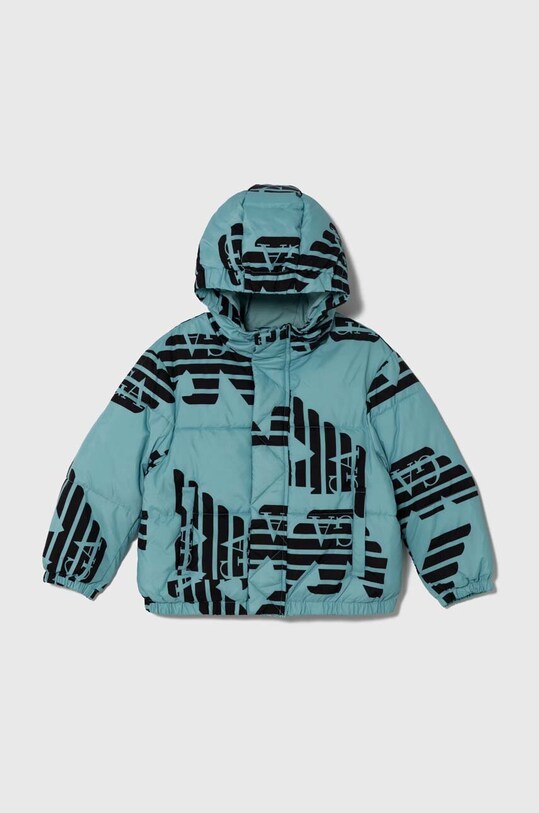 Emporio Armani kurtka dziecięca pozostałe turkusowy 6R4BJL.4NBFZ