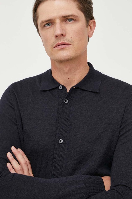 Шерстяной кардиган Seidensticker тёмно-синий 01.251572