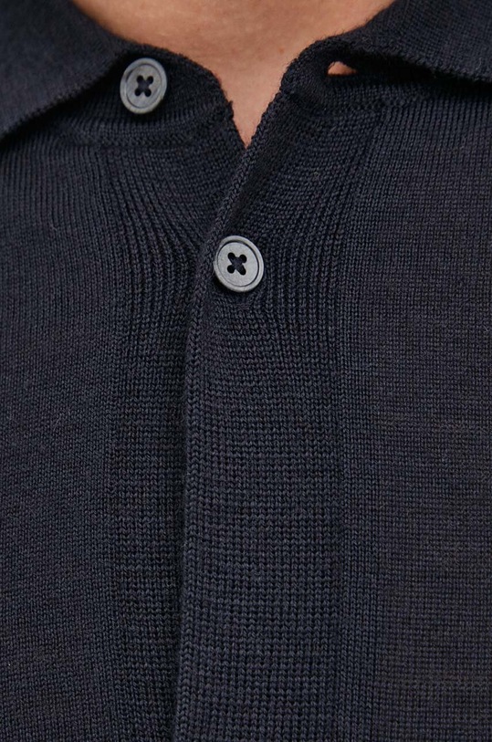 Вовняний кардиган Seidensticker 01.251572 темно-синій