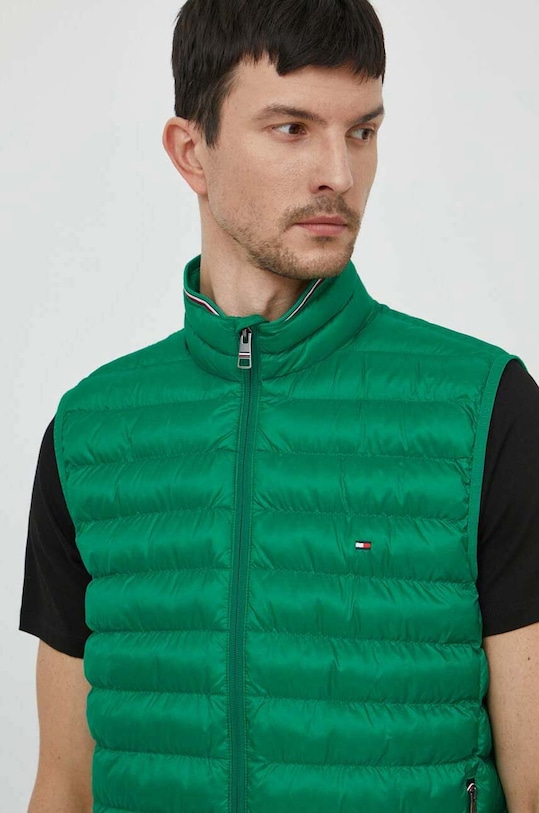 Vesta Tommy Hilfiger jemné zateplenie zelená MW0MW18762