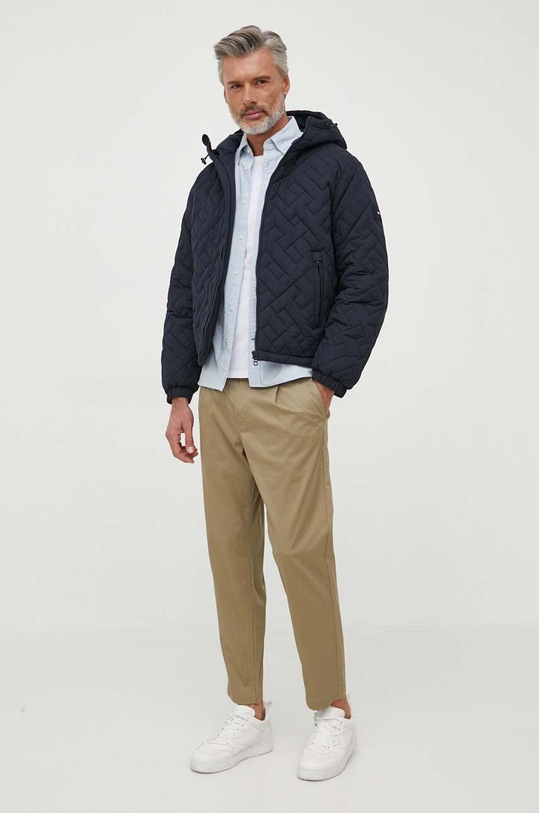 Bunda Tommy Hilfiger MW0MW31636 tmavomodrá AW23
