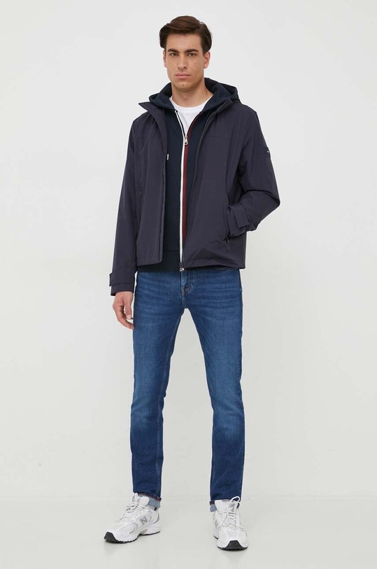 Bunda Tommy Hilfiger MW0MW31655 námořnická modř AW23