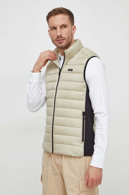 Calvin Klein bezrękawnik bez kaptura zielony K10K108292