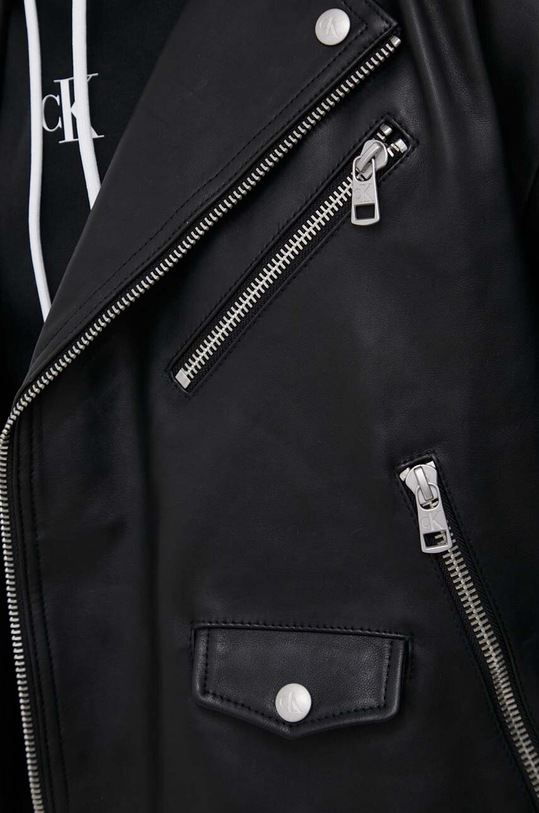 Calvin Klein Jeans geacă Ramones de piele J30J323398