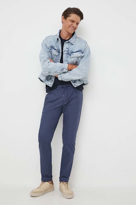 Calvin Klein Jeans kurtka jeansowa J30J323319 niebieski AW23
