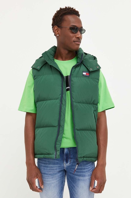 Пухова безрукавка Tommy Jeans з утепленням зелений DM0DM14447
