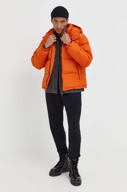 Tommy Jeans geaca de puf DM0DM15445 portocaliu AW23