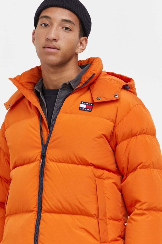 Tommy Jeans geaca de puf portocaliu DM0DM15445
