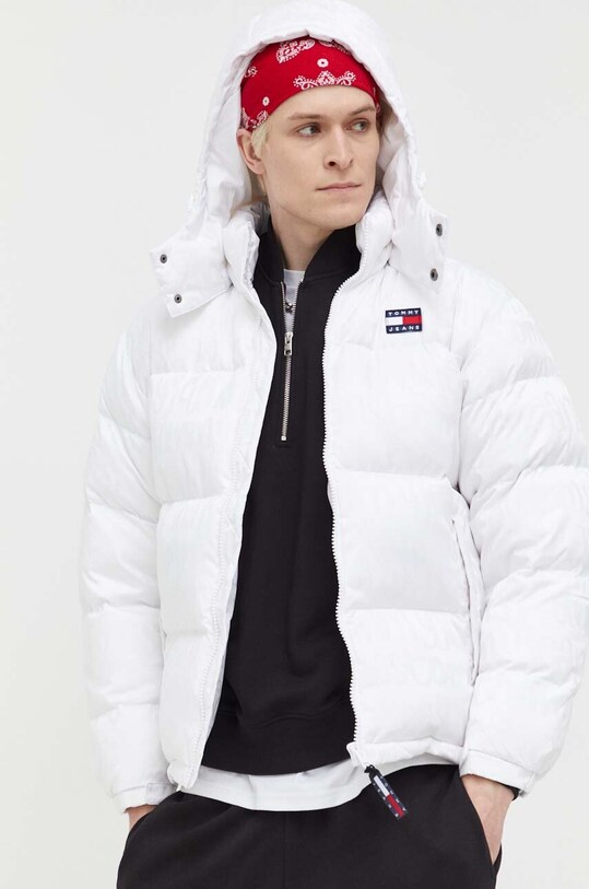 Пуховая куртка Tommy Jeans с утеплением белый DM0DM16576