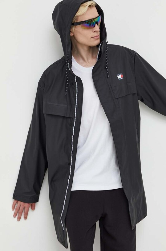 Bunda Tommy Jeans nezateplené čierna DM0DM16582