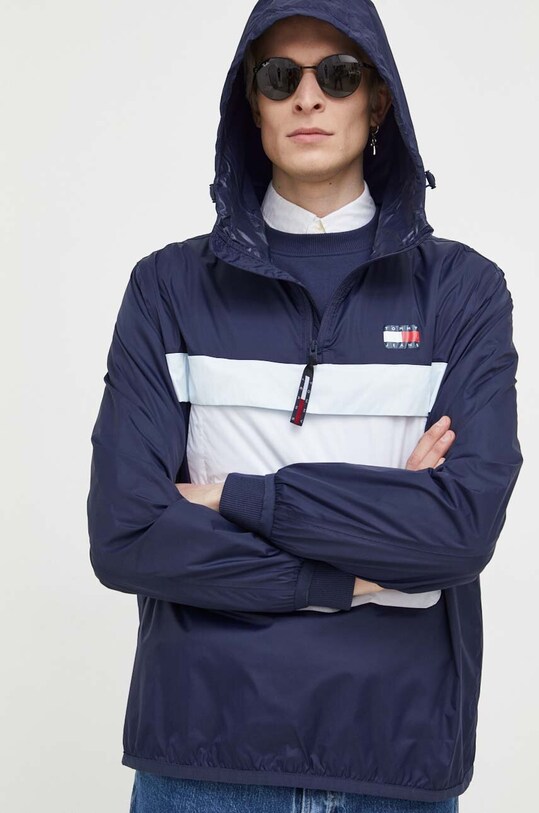 Tommy Jeans geaca bleumarin DM0DM16583