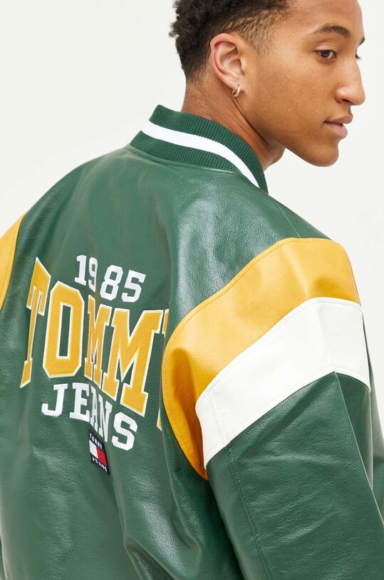 Tommy Jeans kurtka bomber DM0DM16627 zielony