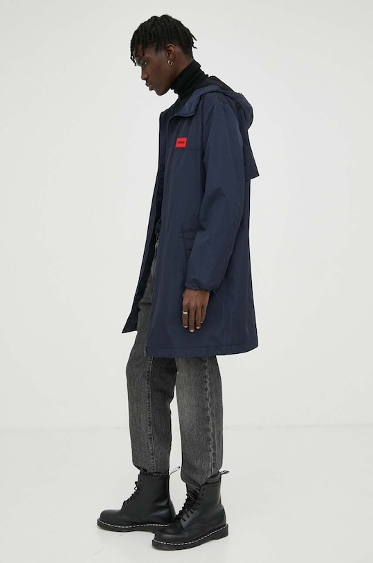 HUGO rövid kabát átmeneti sötétkék 50493366