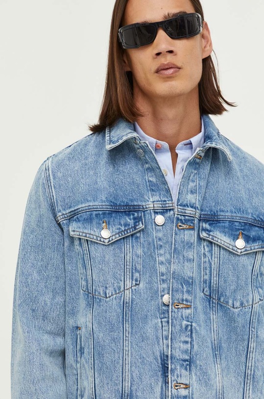 Samsoe Samsoe kurtka jeansowa niebieski M23200042
