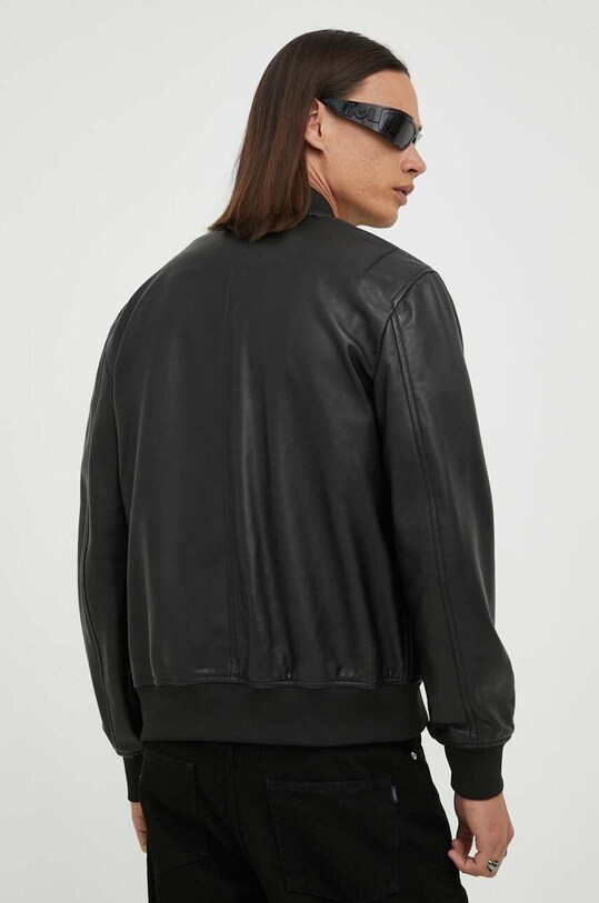 Odzież PS Paul Smith kurtka bomber skórzana M2R.372YL.L21450 czarny