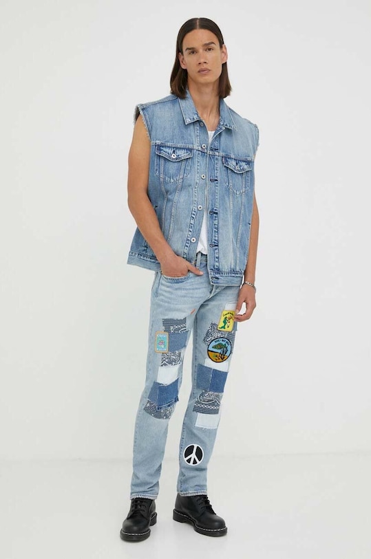Levi's bezrękawnik jeansowy A5789.0000 niebieski AW23