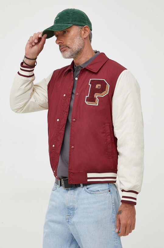 Pepe Jeans geaca BARNOLD PM402789.299 burgundia AW23