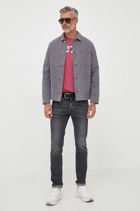 Džínová bunda Pepe Jeans Blaine PM402796.976 šedá AW23