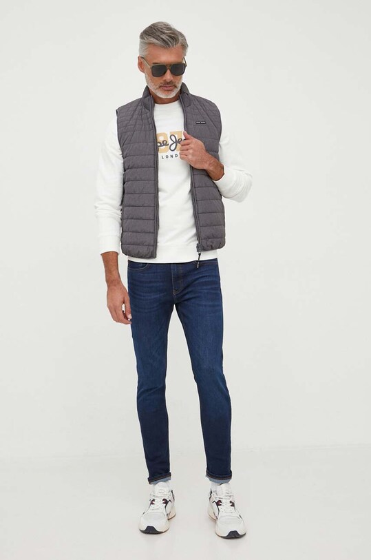 Oboustranná vesta Pepe Jeans Boswell Gillet PM402800.933 šedá AW23