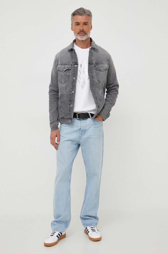 Pepe Jeans kurtka jeansowa Pinners PM402805.000 szary AW23