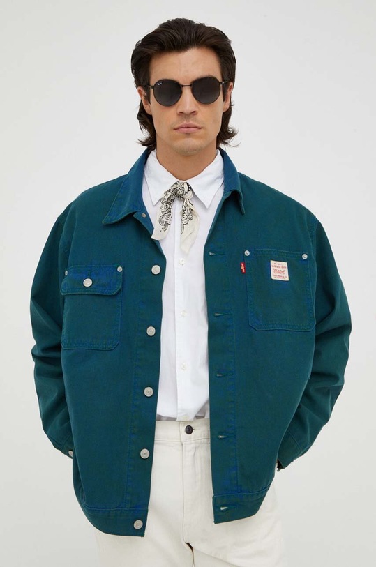 Levi's kurtka jeansowa A4820.0008 turkusowy AW23