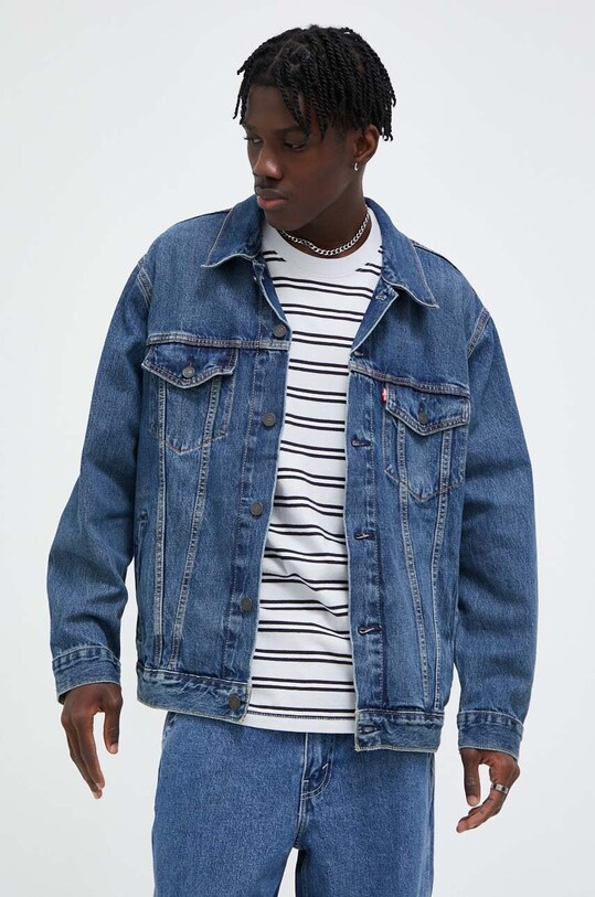 Džínová bunda Levi's modrá A5782.0001