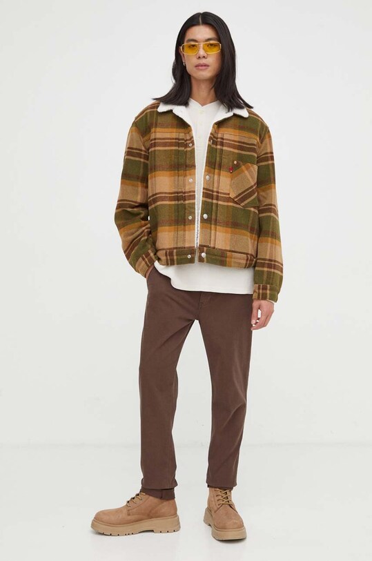 Levi's kurtka z domieszką wełny A4882.0006 brązowy AW23