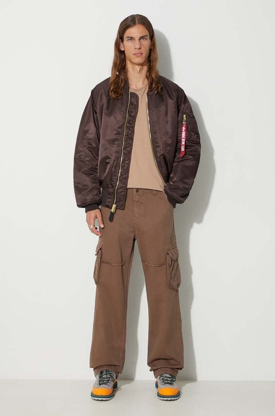Clothing Alpha Industries reversible bomber jacket MA-1 100101.696 brown