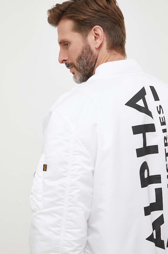 Bomber bunda Alpha Industries MA-1 ZH Back Print 128113.92 bílá
