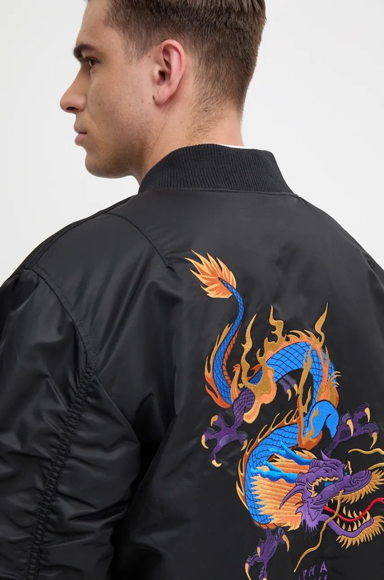 Alpha Industries kurtka bomber MA-1 Dragon EMB czarny 138103.03