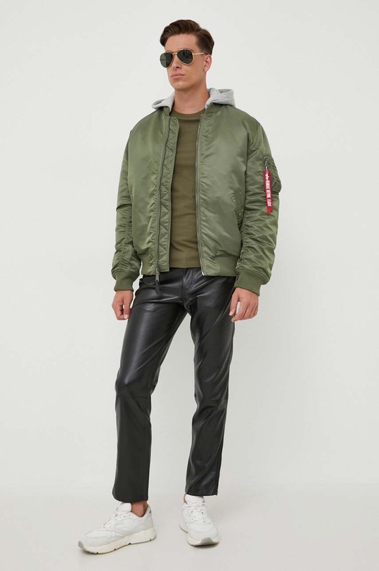 Bomber bunda Alpha Industries MA-1 ZH Back EMB 138105.01 zelená AW23