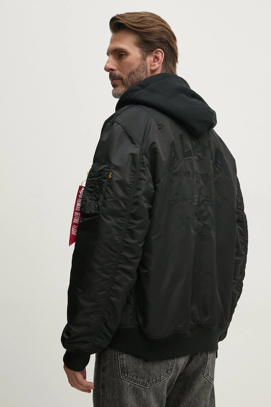 Îmbrăcăminte Alpha Industries geaca bomber MA-1 ZH Back EMB 138105.697 negru