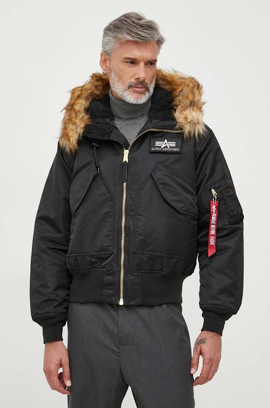 Alpha Industries kurtka 45P Hooded pozostałe czarny 144103.03