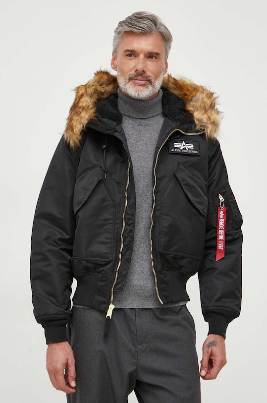 Alpha Industries kurtka 45P Hooded czarny 144103.03
