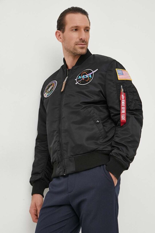 Alpha Industries kurtka bomber MA-1 VF NASA bez kaptura czarny 166107.212