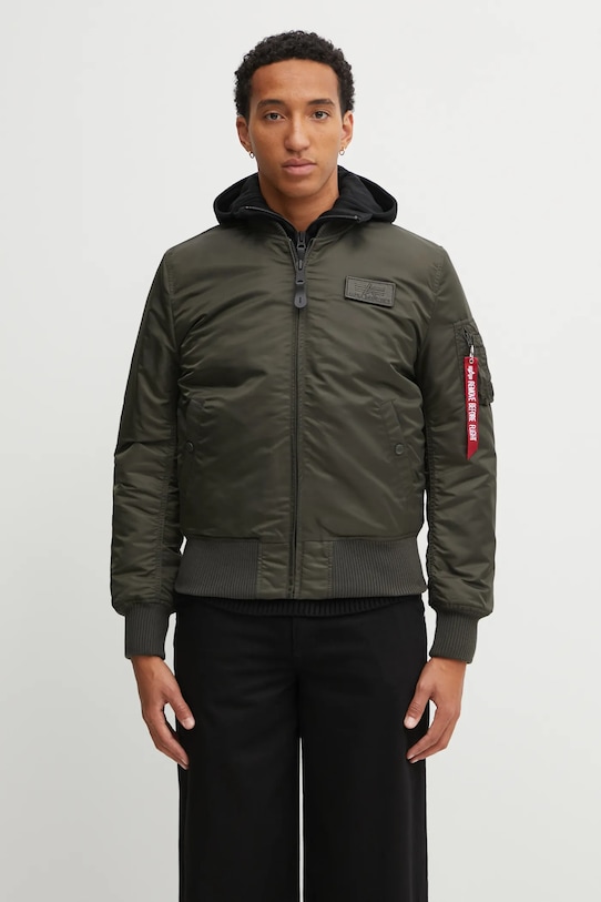 Яке бомбър Alpha Industries MA-1 D-Tec с изолация зелен 183110.413