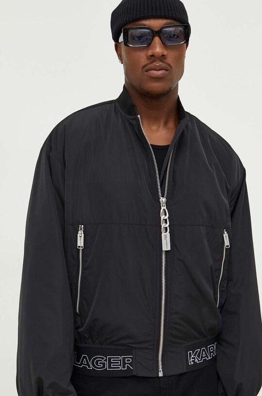 Karl Lagerfeld Jeans kurtka bomber czarny 235D1501
