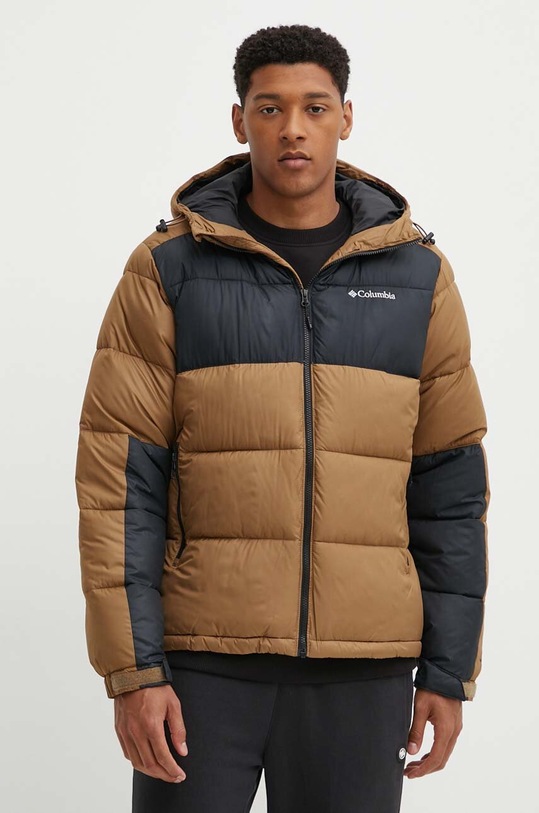 Columbia geacă M Pike Lake II Hooded Jacket cu captuseala maro 2050931