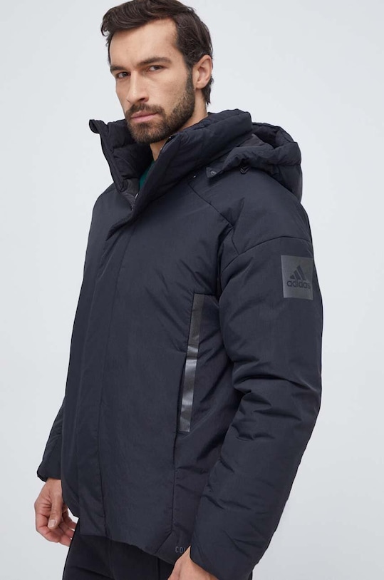 adidas kurtka puchowa pozostałe czarny IK3118