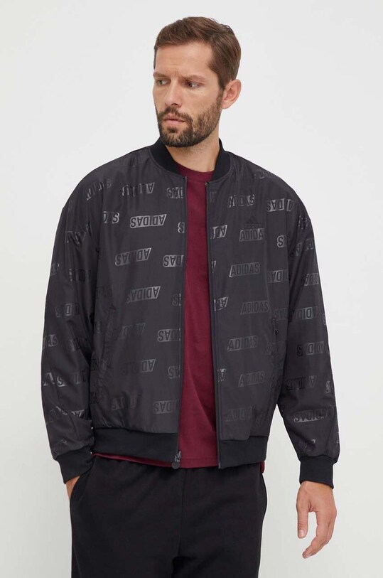 adidas geaca bomber cu doua fete IJ6424 negru AW23