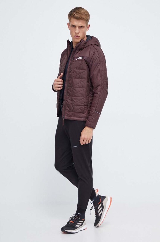 adidas TERREX kurtka sportowa Multi IB4173 bordowy AW23